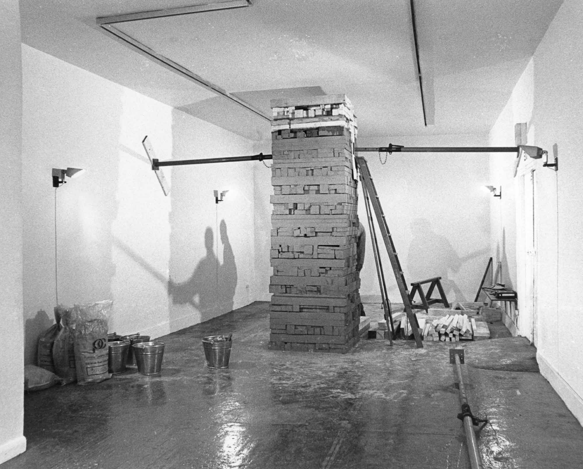 Nigel Rolfe, Red Wedge at The Acme Gallery, London, 3 - 15 July (1978). Courtesy of Acme, Acme Archive.